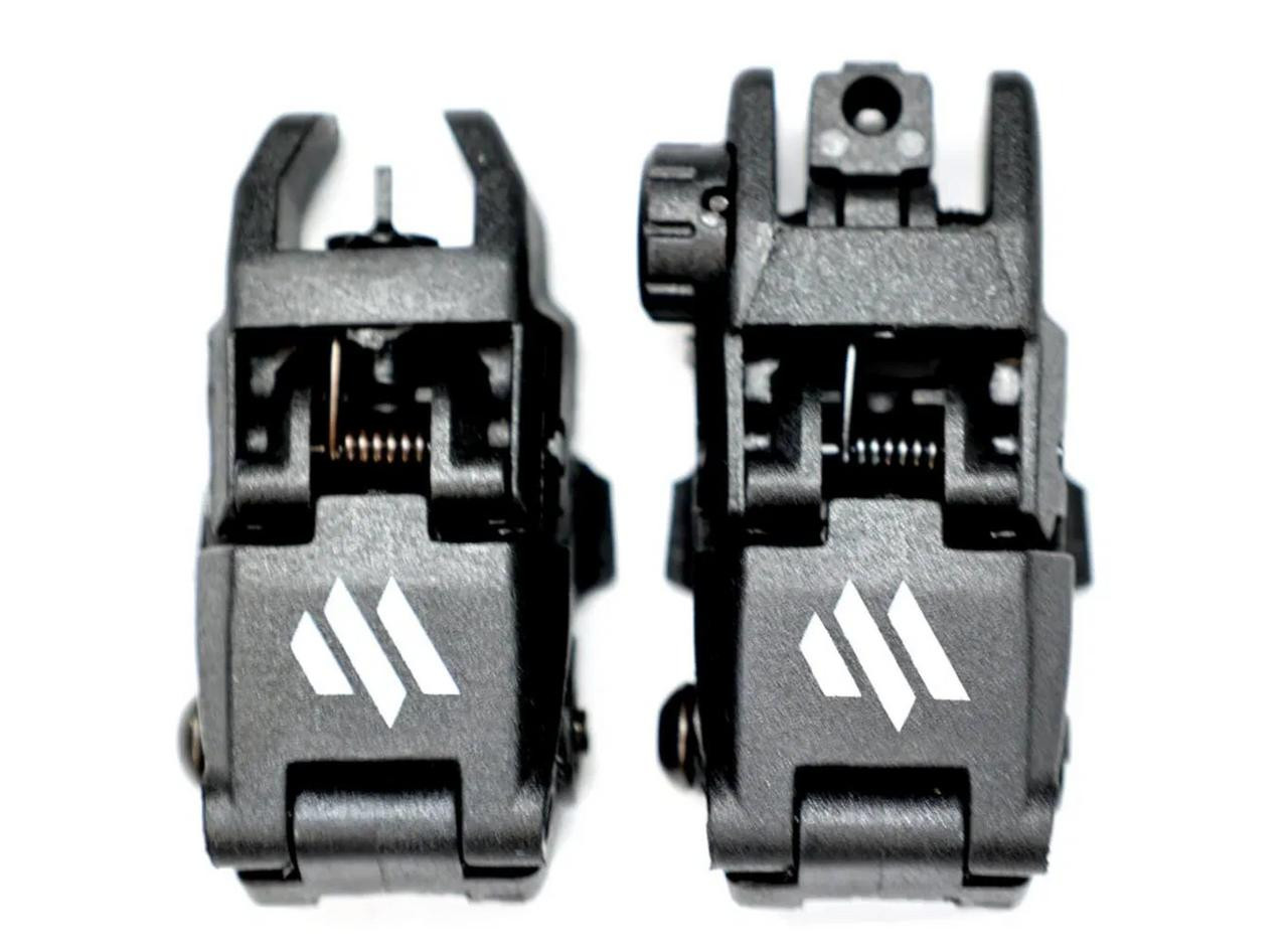 MX-1 Front and Rear Polymer Backup Sights - Black