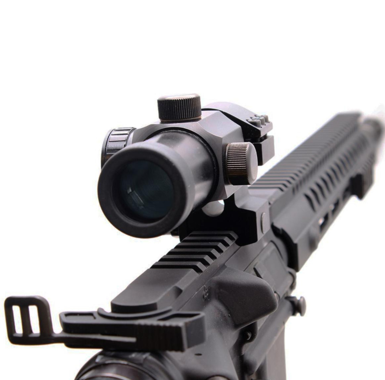 MCS Illuminated 1x25 Red Dot Scope Sight - Short - For Picatinny/Weaver 
