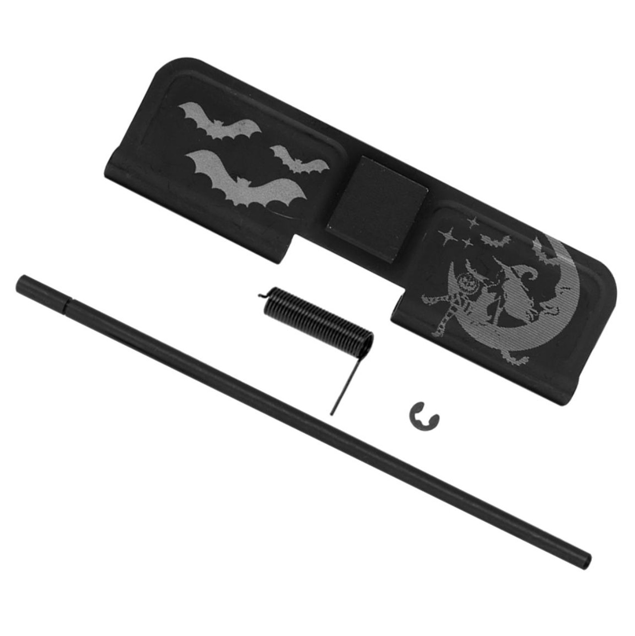 MCS AR-15 Ejection Port Cover - Dust Cover Assembly - Witch on the moon  MCS AR-15 Ejection Port Cover - Dust Cover Assembly - Witch on the moon