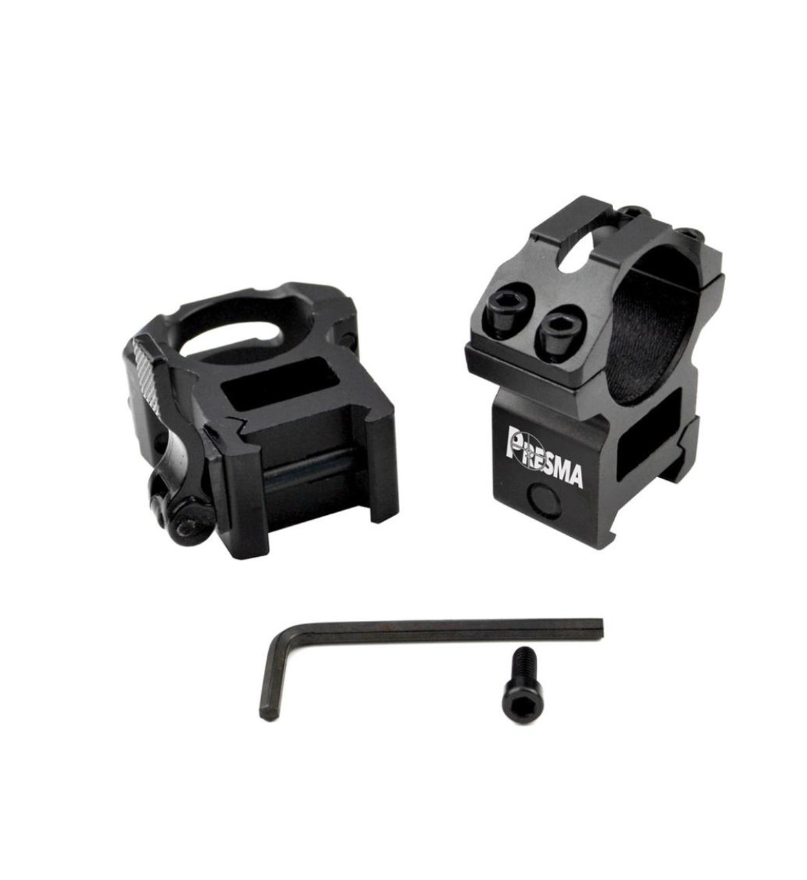 MCS 1” Quick Release High Profile Scope Rings for Picatinny Rails 