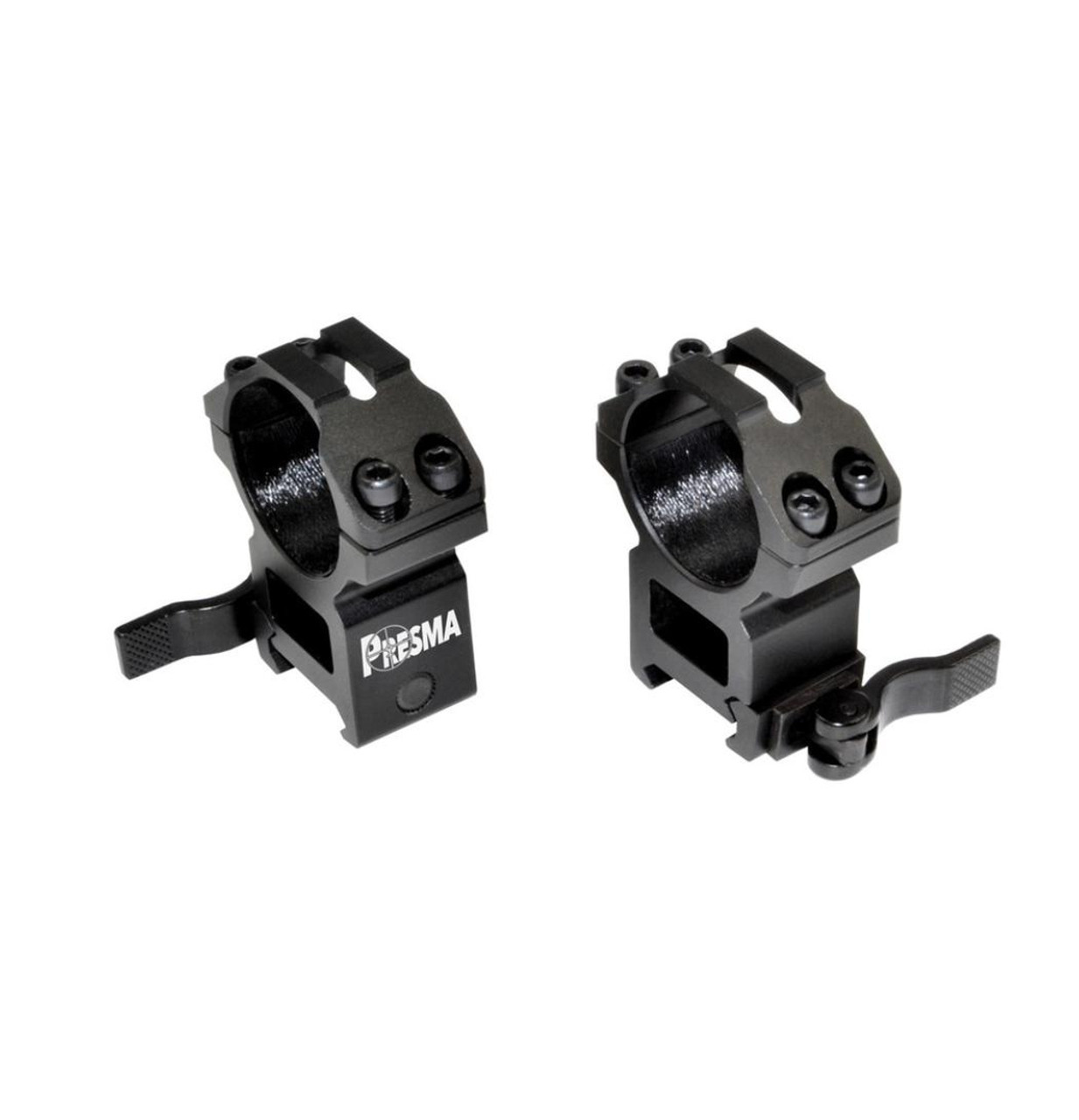 MCS 30mm Quick Release High Profile Scope Rings for Picatinny/Weaver Rails 