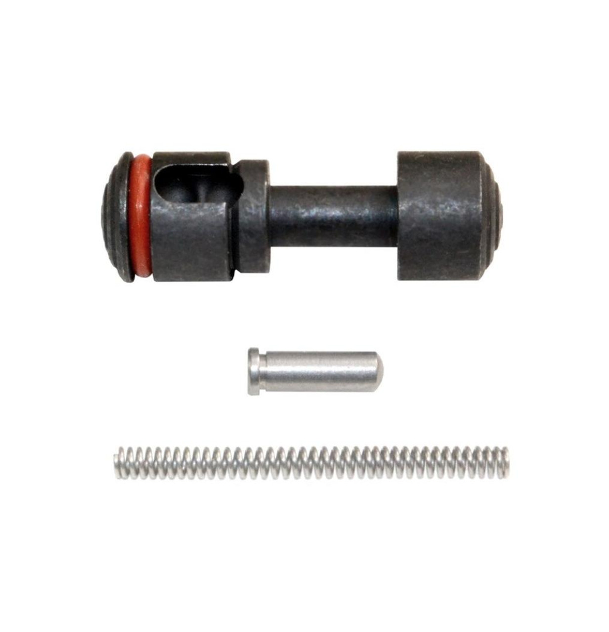 MCS Push Button Safety for 223/308 with Pin and Spring, Black Carbon Steel 