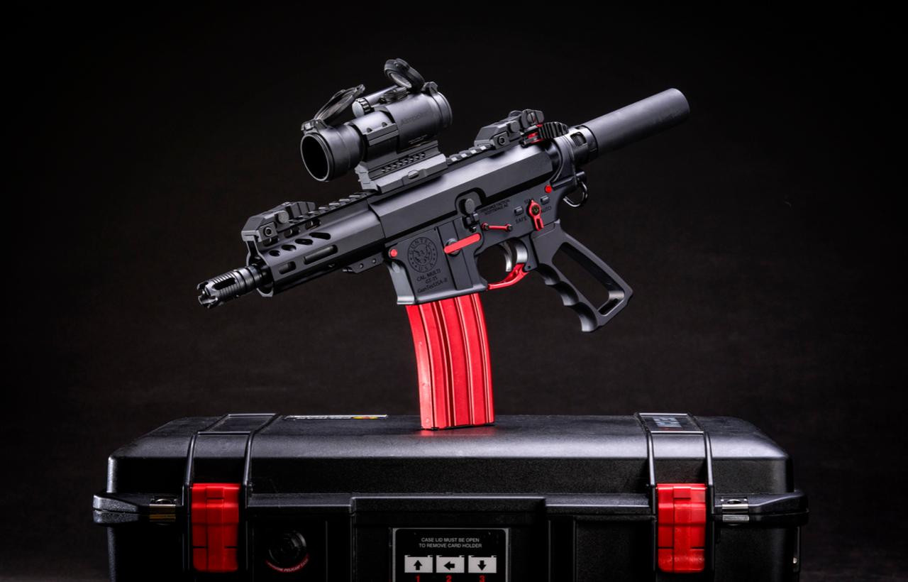 MCS AR-15 Micro Pistol Furniture Set USA Made - Anodized Black 