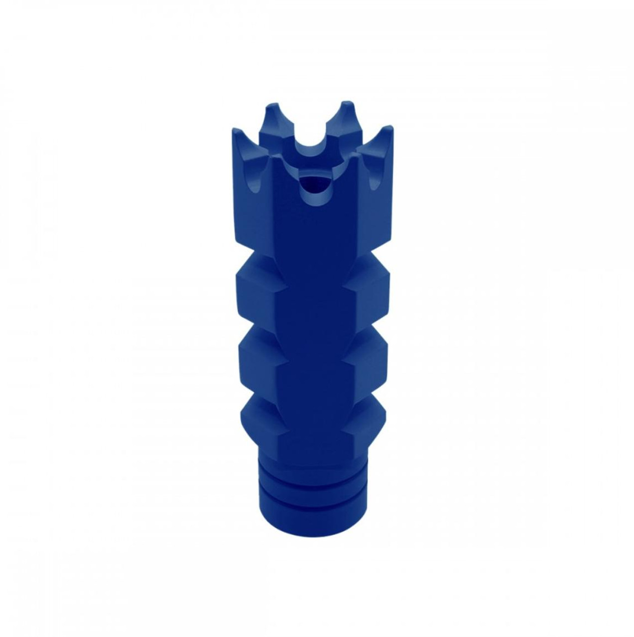 MCS AR-15/.223/5.56 Shark Muzzle Brake 1/2x28 Pitch Thread - Cerakote Blue Flame 