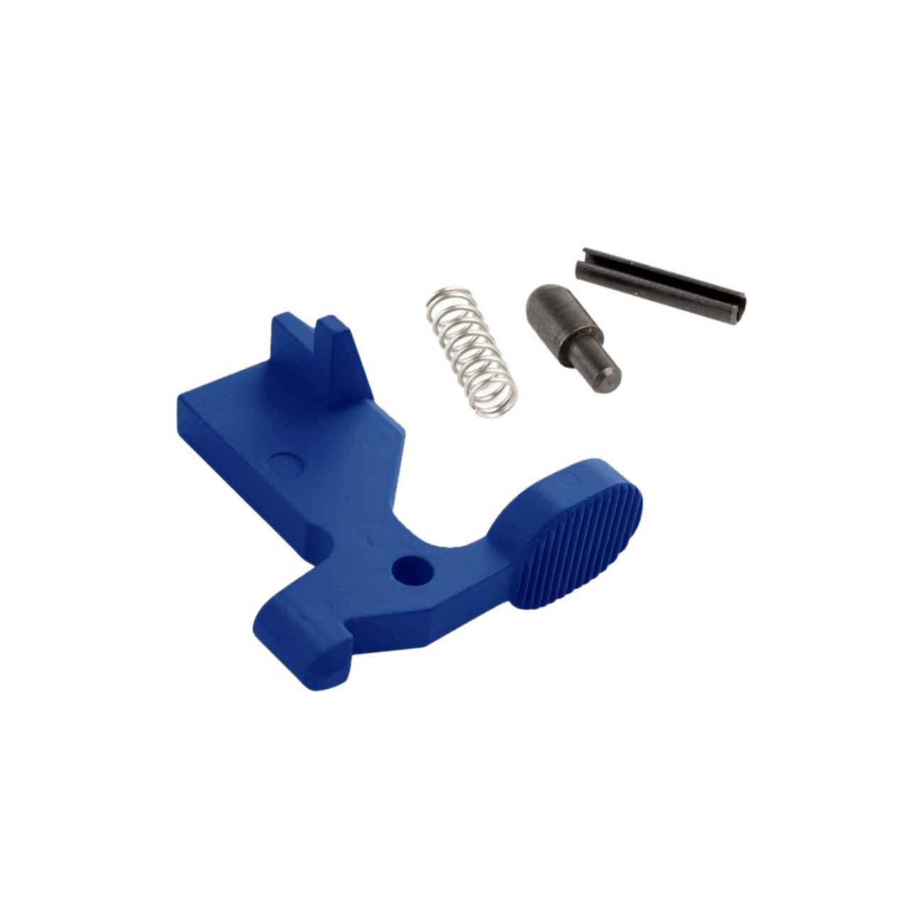 MCS AR-15 Bolt Catch Assembly Kit with Plunger Spring & Roll Pin - Cerakote Blue Flame 