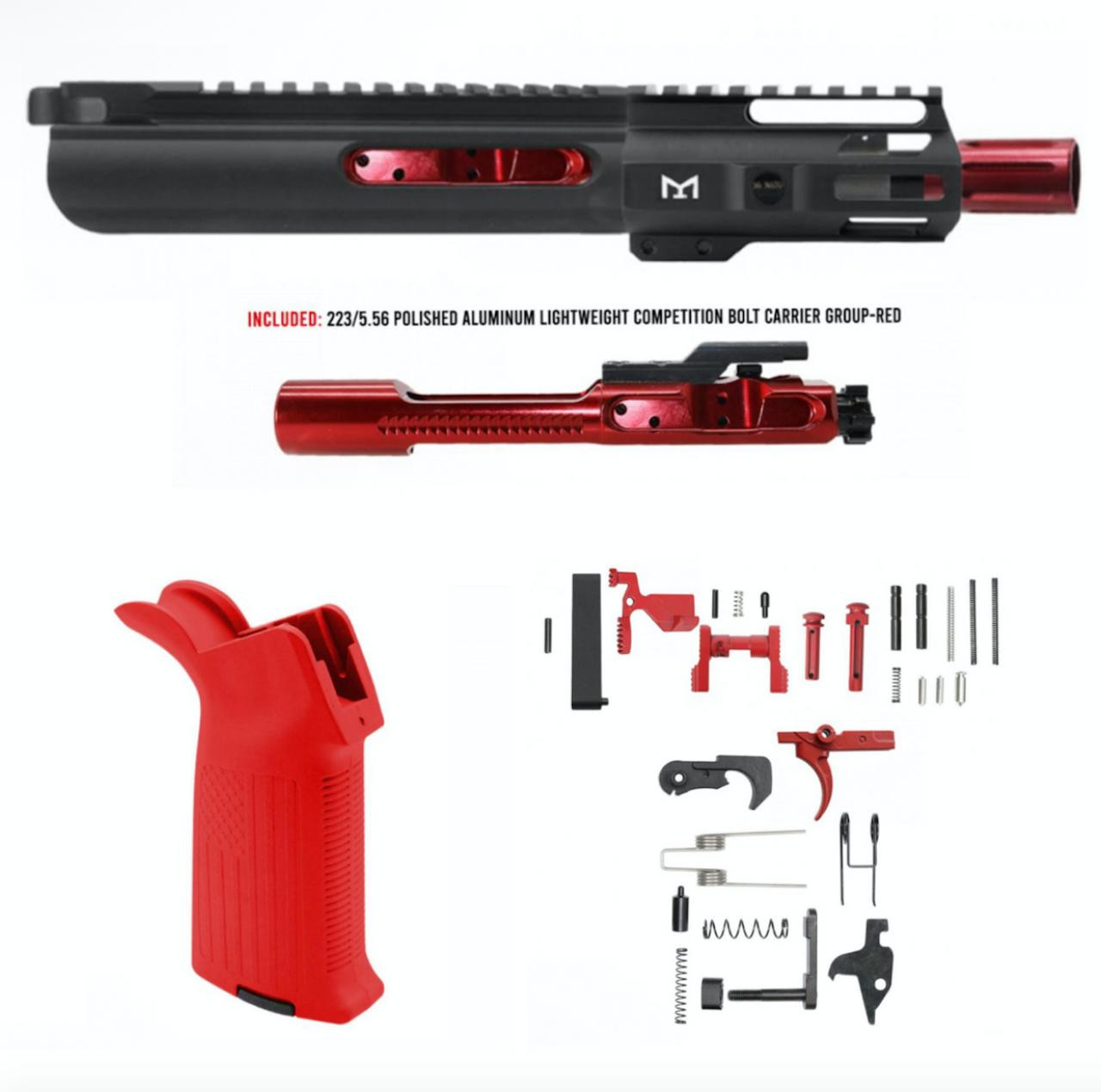 レッドリボルト　15P AR-15 5.56 NATO 5'' PISTOL - SLICK SLIDE FORGED UPPER WITH 4