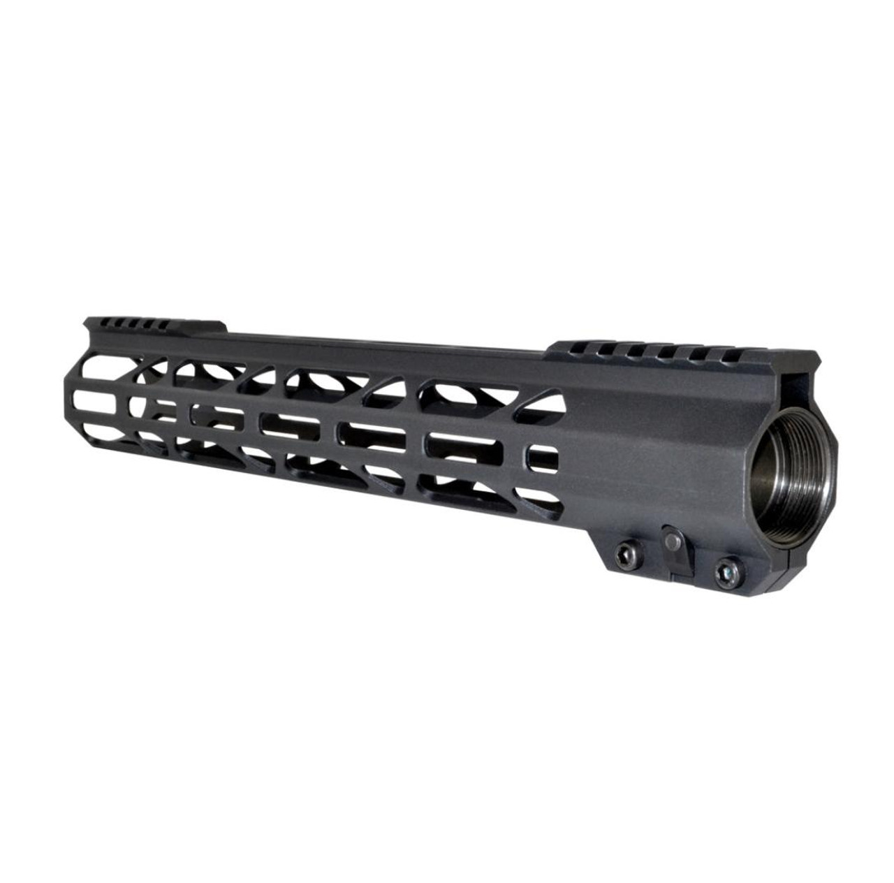 MCS AR-15 223/5.56 13" Super Light Slim Free Float M-LOK Handguards with Partial Top Rail - Black 