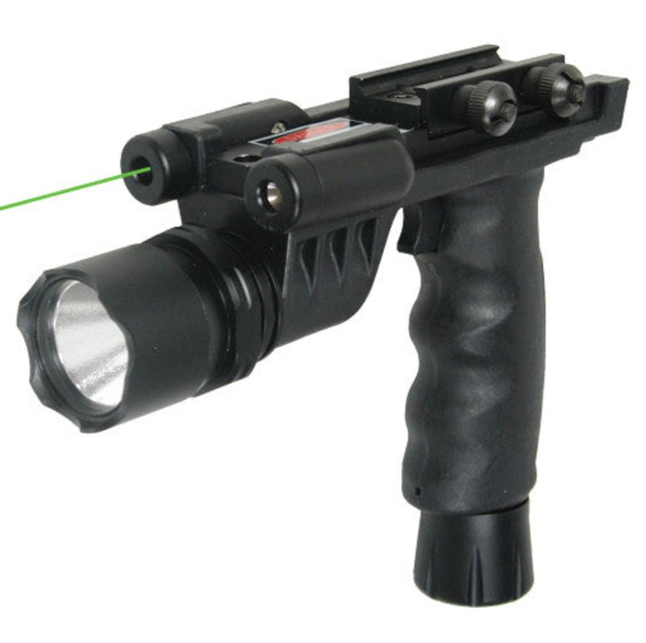 XTS AR-15 Green Laser Flashlight Foregrip - 5 Modes - 400 Lumens 