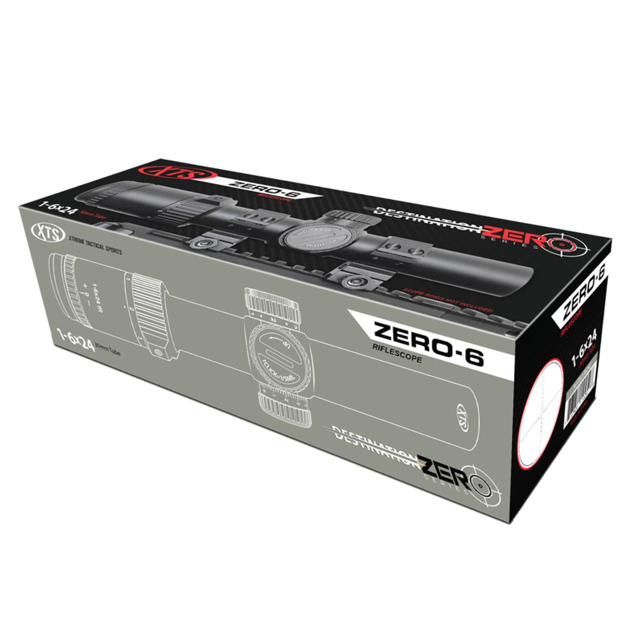 XTS Destination Zero 1-6×24 B Scope - Reticle Mil-dot SFP 