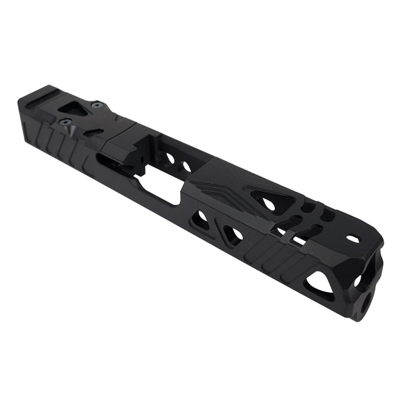 MCS Gen 3 Slide W/ Ported Optic Cut For Glock 19 - Cerakote Black 