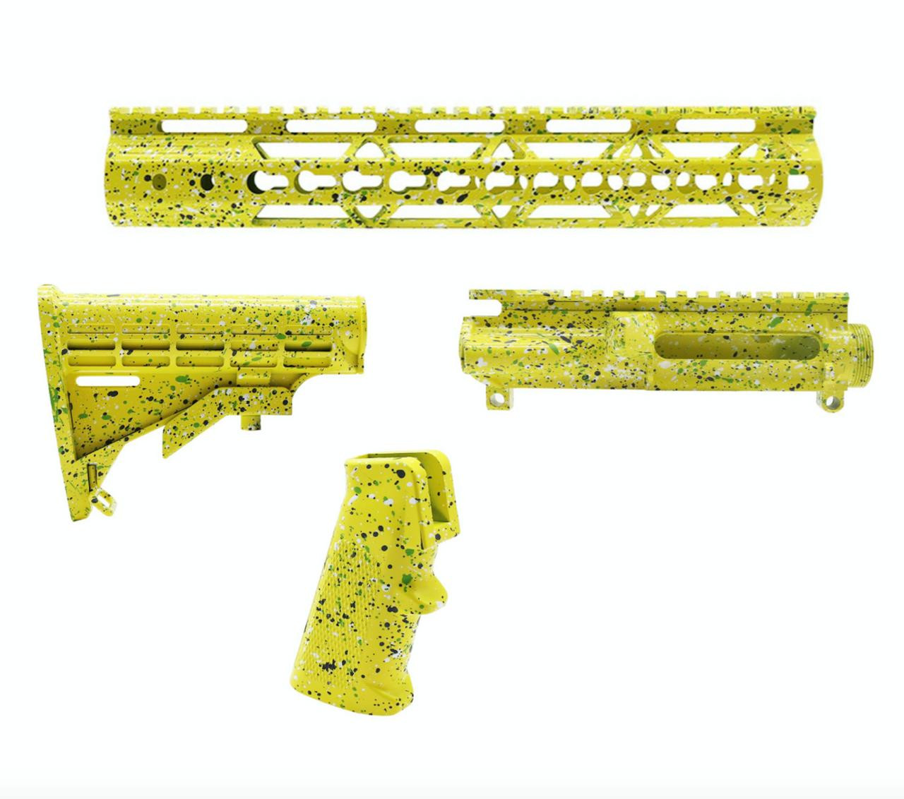 AR-15 Cerakote Splatter Furniture Set - Upper Receiver - 12