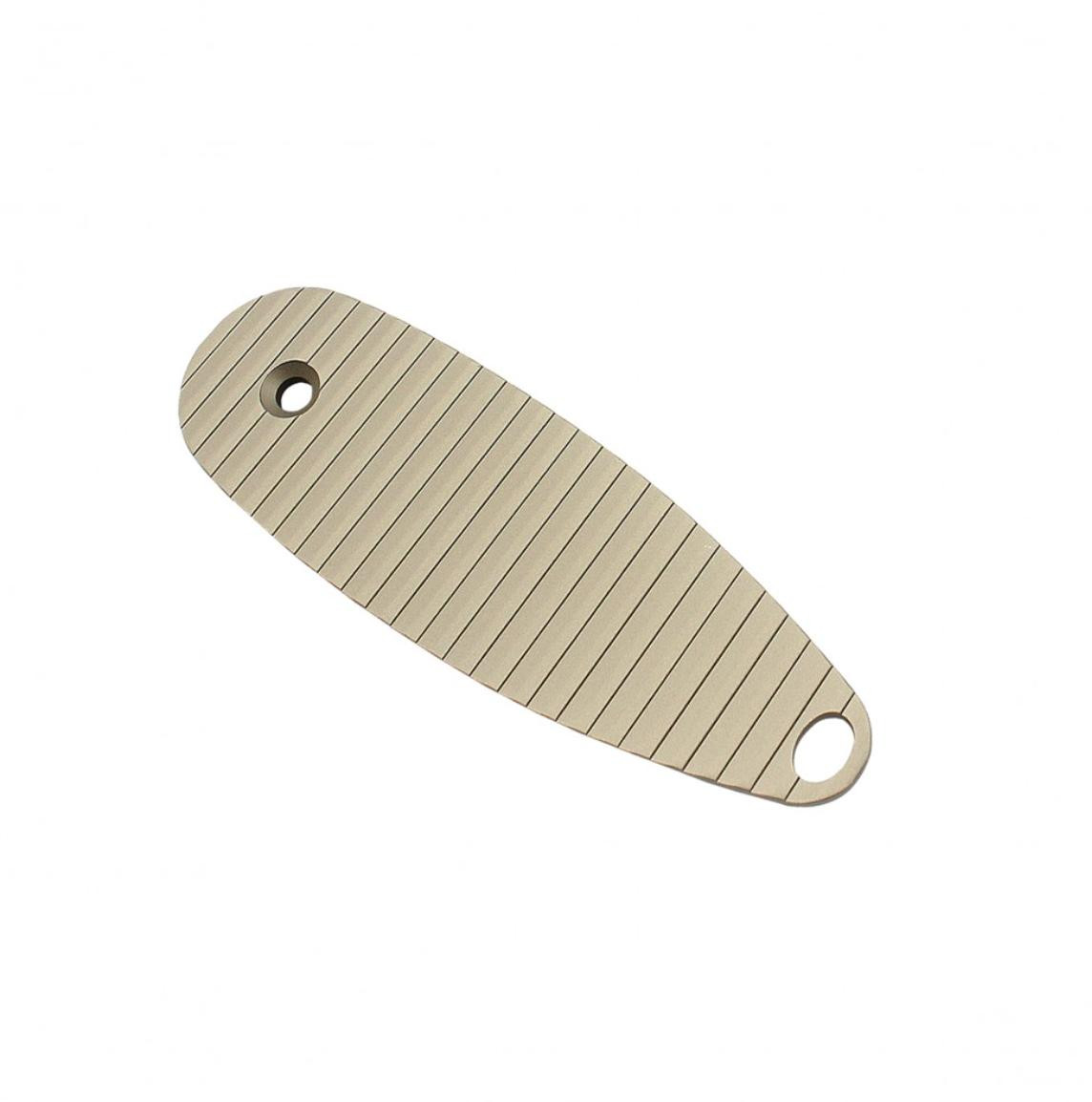MCS AR-15 Aluminum A1/A2 Stock Butt Plate with Locking Screw - Tan 