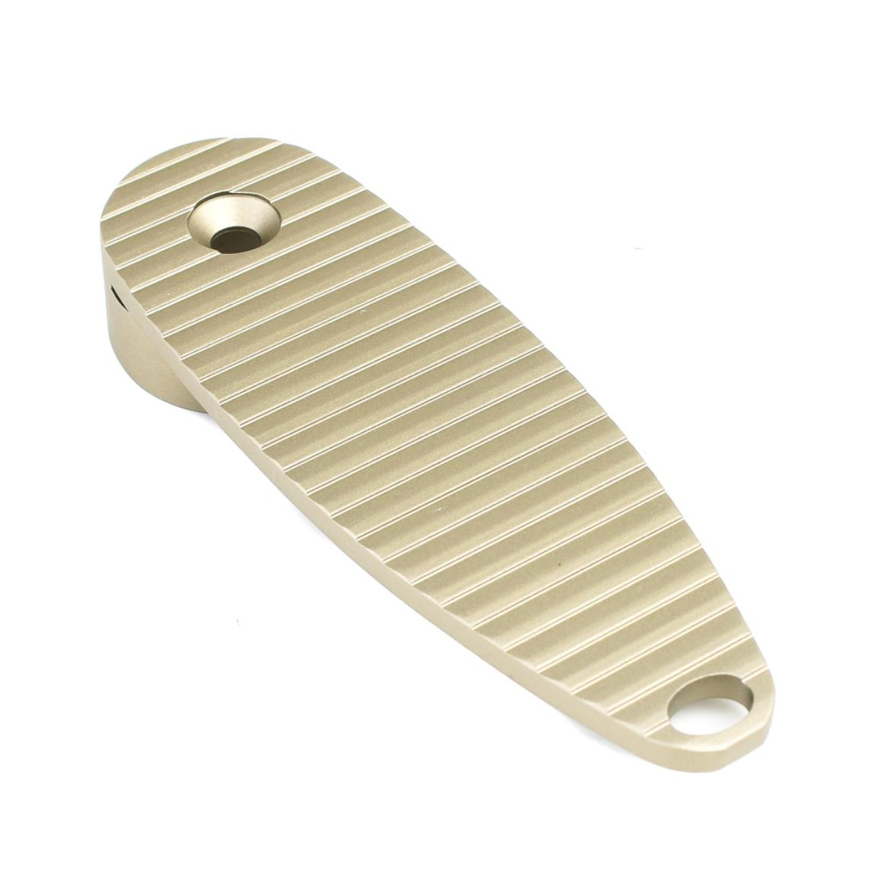MCS AR-15 Rifle Length Aluminum A1/A2 Stock Butt Plate with Locking Screw - TAN 