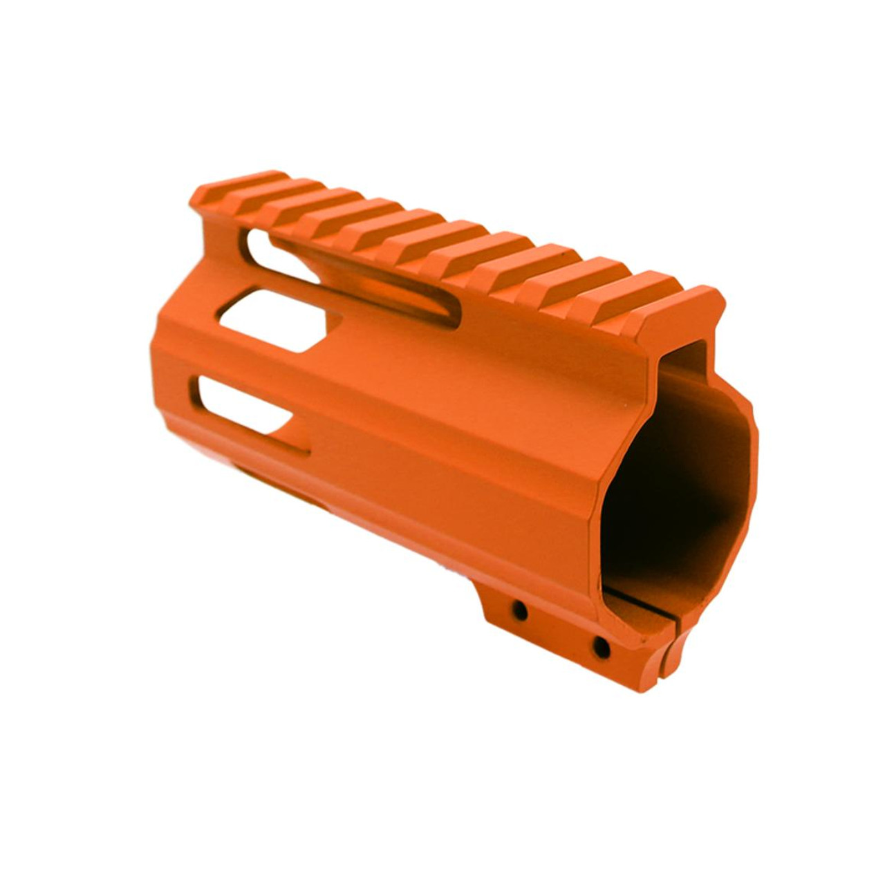 MCS AR-15 4" M-LOK Parallelogram Handguard - MADE IN USA - Cerakote Oraange 