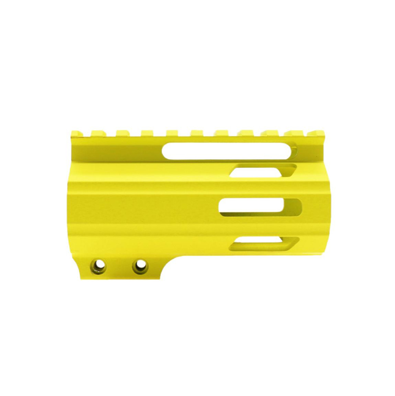 MCS AR-15 4" M-LOK Parallelogram Handguard - MADE IN USA - Cerakote Yellow 