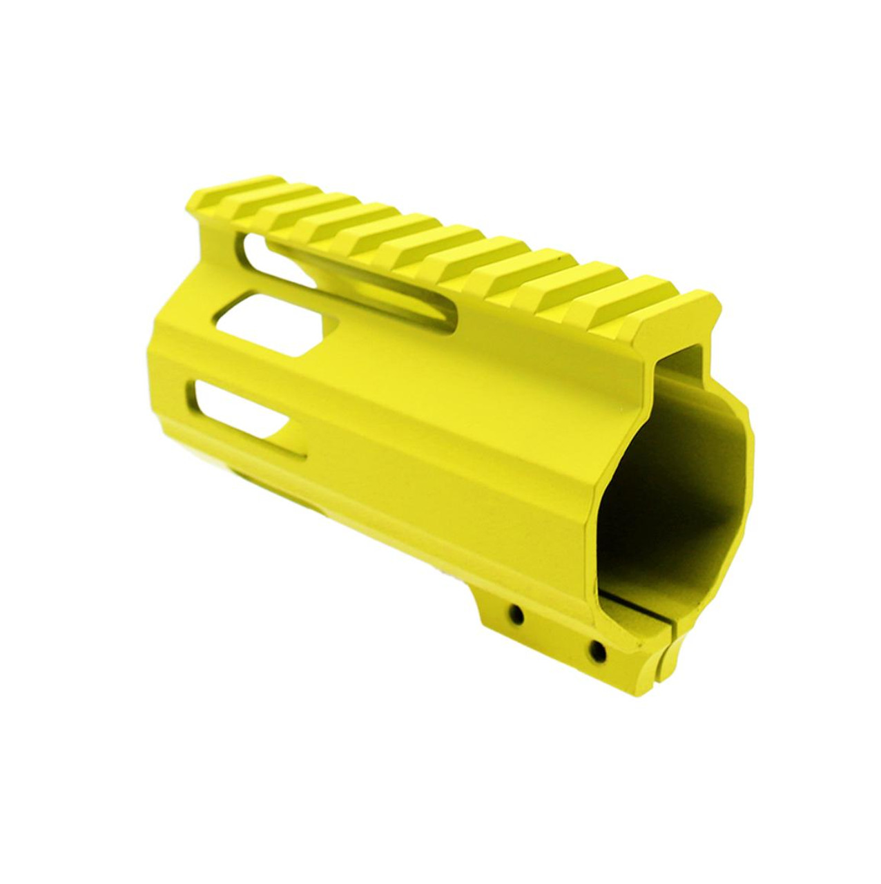 MCS AR-15 4" M-LOK Parallelogram Handguard - MADE IN USA - Cerakote Yellow 
