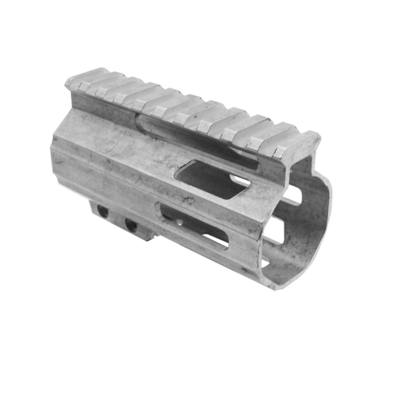 MCS AR-15 4" M-LOK Parallelogram Handguard - MADE IN USA - Cerakote Raw 