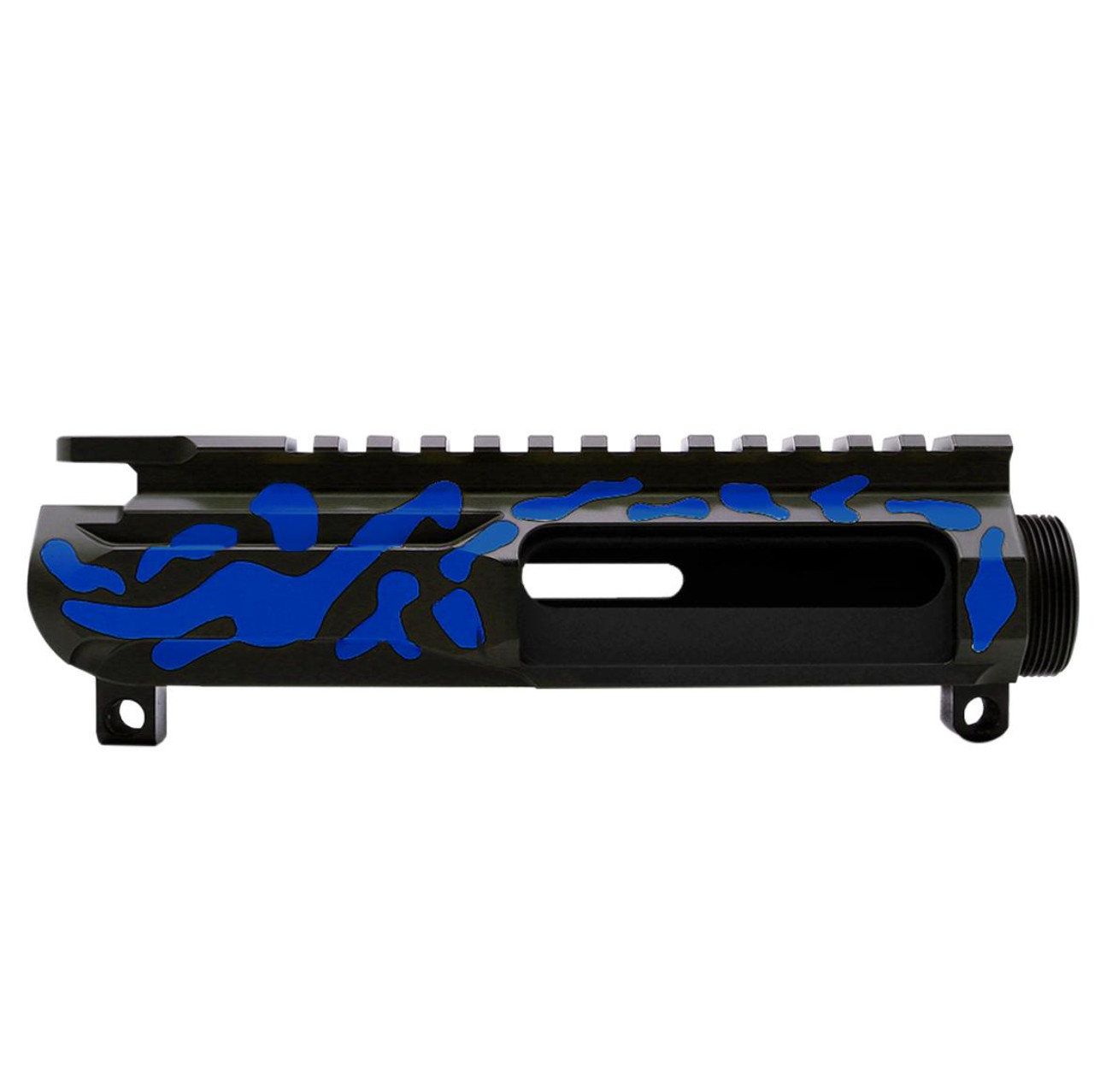 MCS AR-15 5.56 NATO 5'' PISTOL KIT - BILLET UPPER WITH 4'' HANDGUARD - CERAKOTE CAMO - BLUE FLAME 