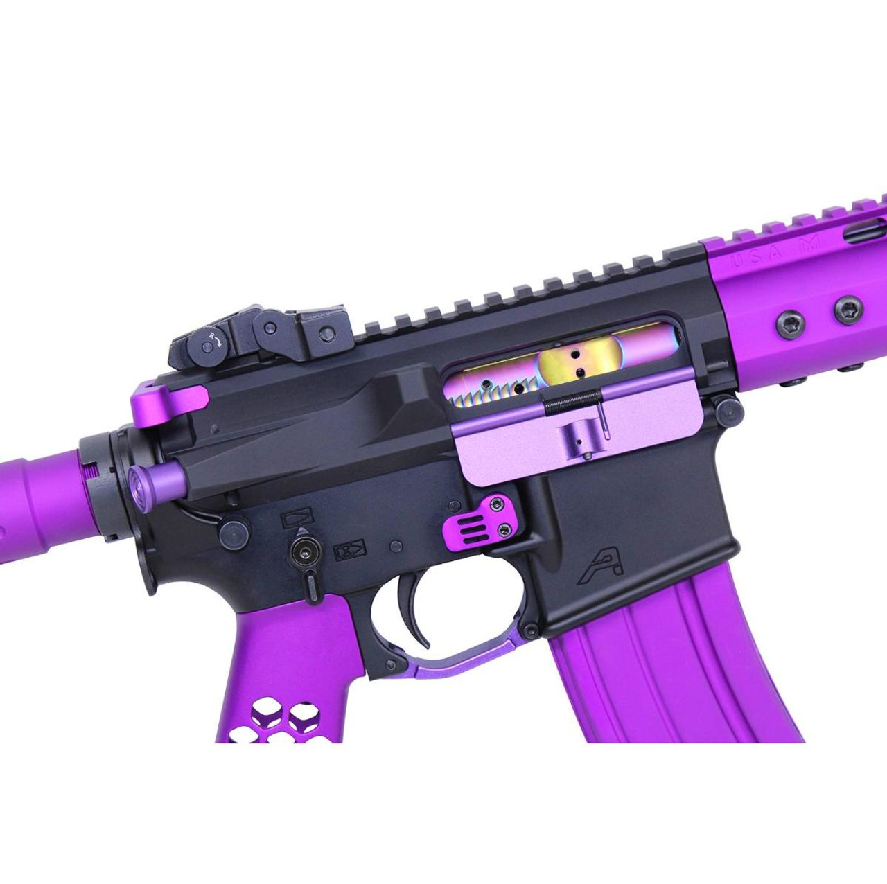 MCS AR-15 Rainbow Bolt Carrier Group Mil-Spec Bcg - Matte PVD Coated 