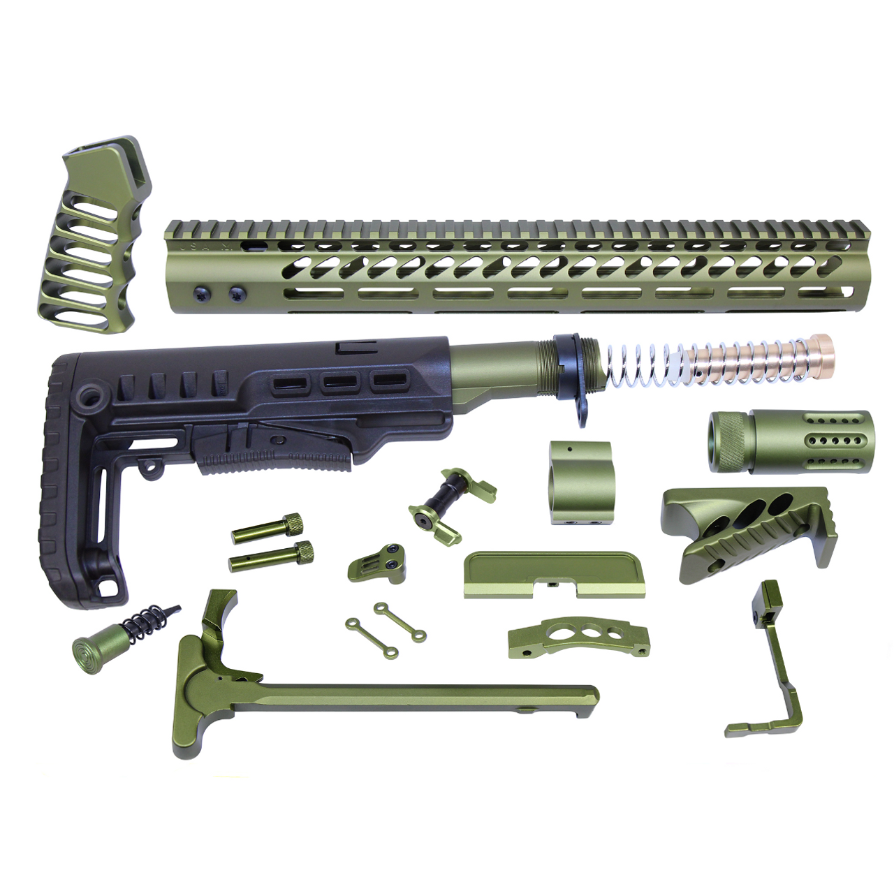 MCS AR-15 Ultimate Rifle Kit - Anodized Green