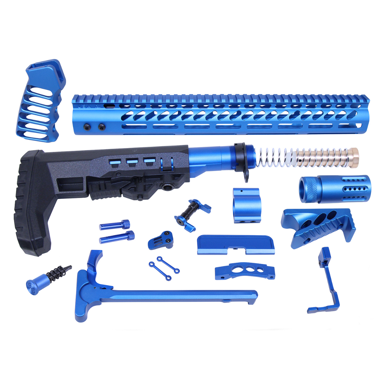 MCS AR-15 Ultimate Rifle Kit - Anodized Blue