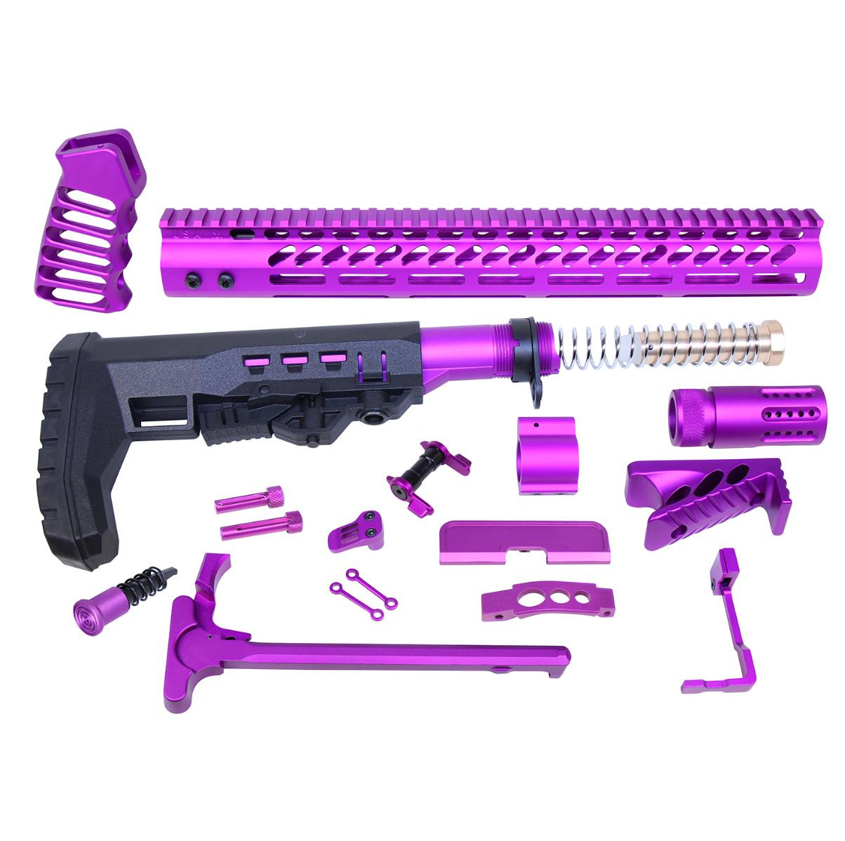 MCS AR-15 Ultimate Rifle Kit - Anodized Purple 