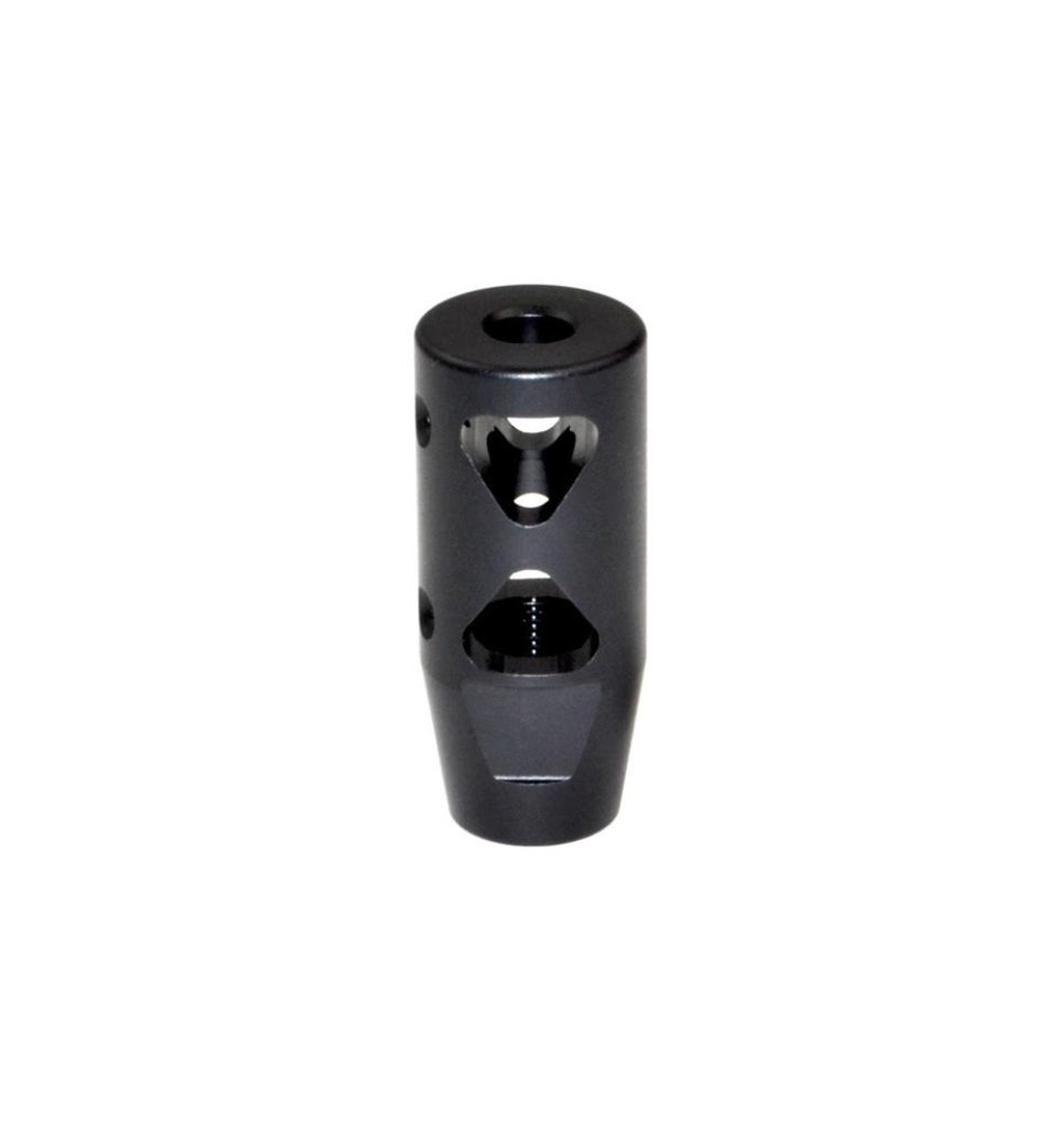 MCS 1/2x28 Muzzle Brake for 9mm - Steel - Black 