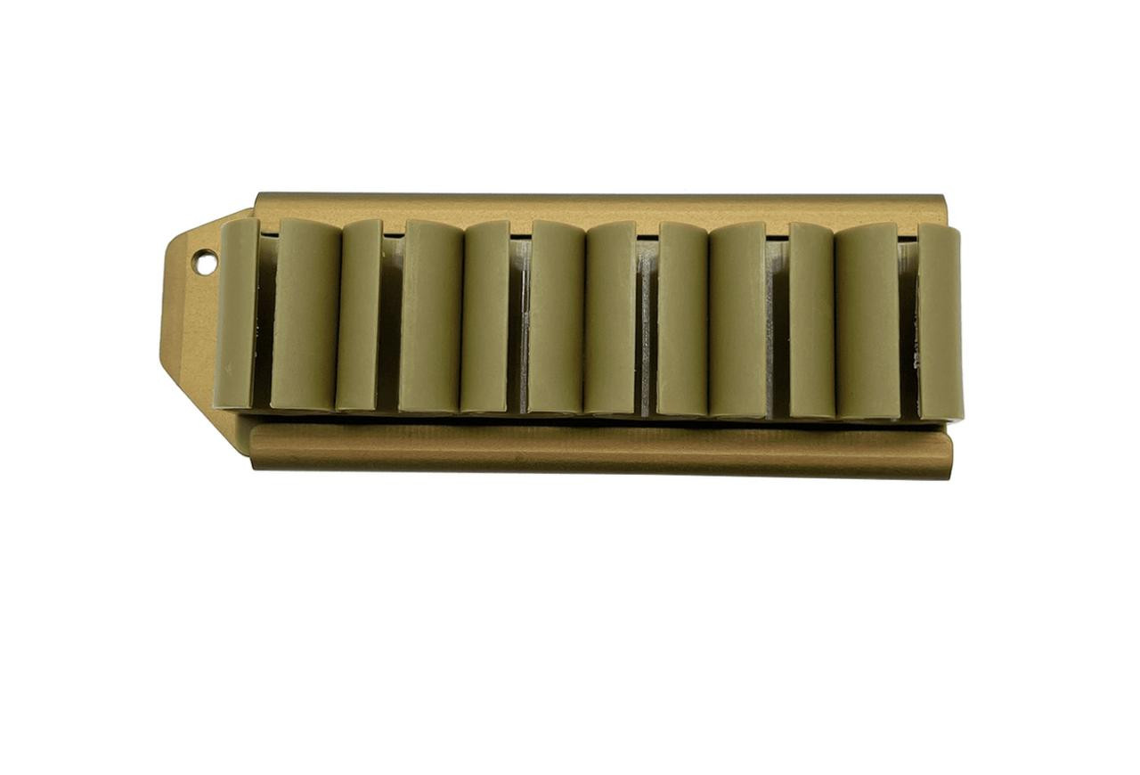 MCS Pro Series 12GA Shotgun Side Saddle Shotshell Carrier Mount – Mossberg 500/590 - Tan 