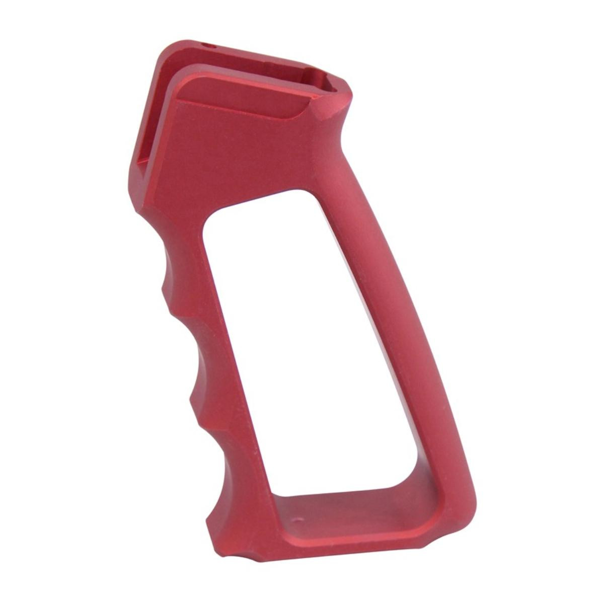 Buy AR Skeletonized Aluminum Pistol Grip Anodized Red | MCS Gearup