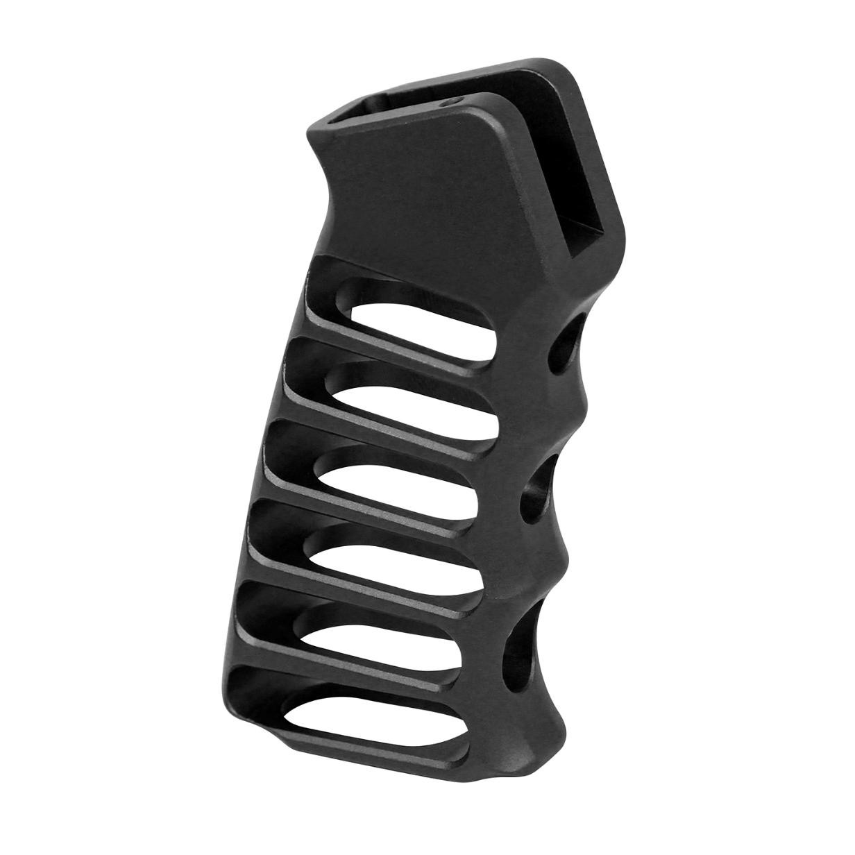 MCS AR-15 Ultralight Series Skeletonized Aluminum Pistol Grip - Anodized Black 