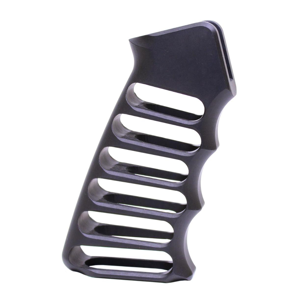 MCS AR-15 Ultralight Series Skeletonized Aluminum Pistol Grip - Anodized Black 