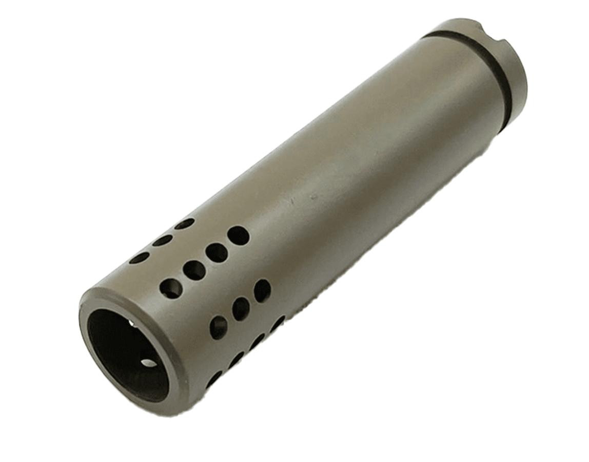 MCS AK-47 Round Ports Muzzle Device 14X1MM Left Hand - FDE 