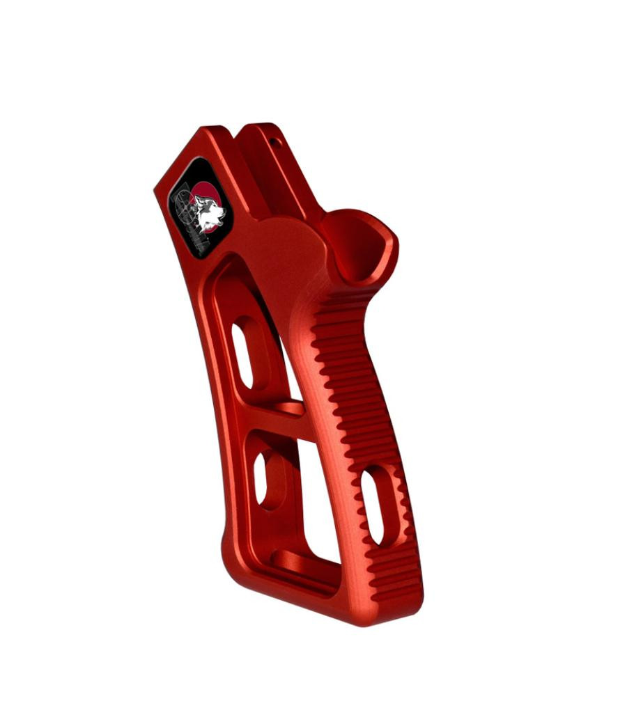 MCS Featureless Skeletonized Rear Pistol Grip - Red 