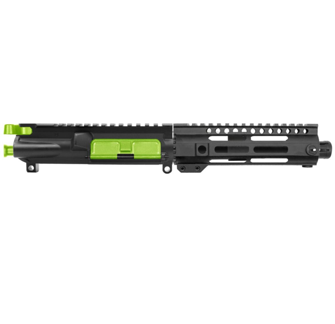 MCS AR-15 5.56 NATO 6'' PISTOL FORGED UPPER WITH BCG - 7'' HANDGUARD - UPPER ASSEMBLY - COLOR OPTIONS 