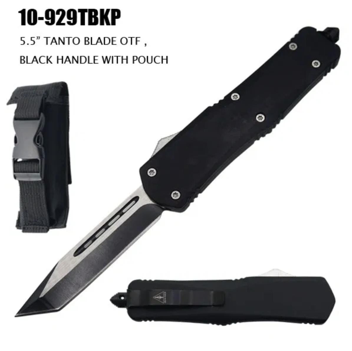 MCS OTF KNIFE WITH SHEAT 9″ OVERALL - BLACK 