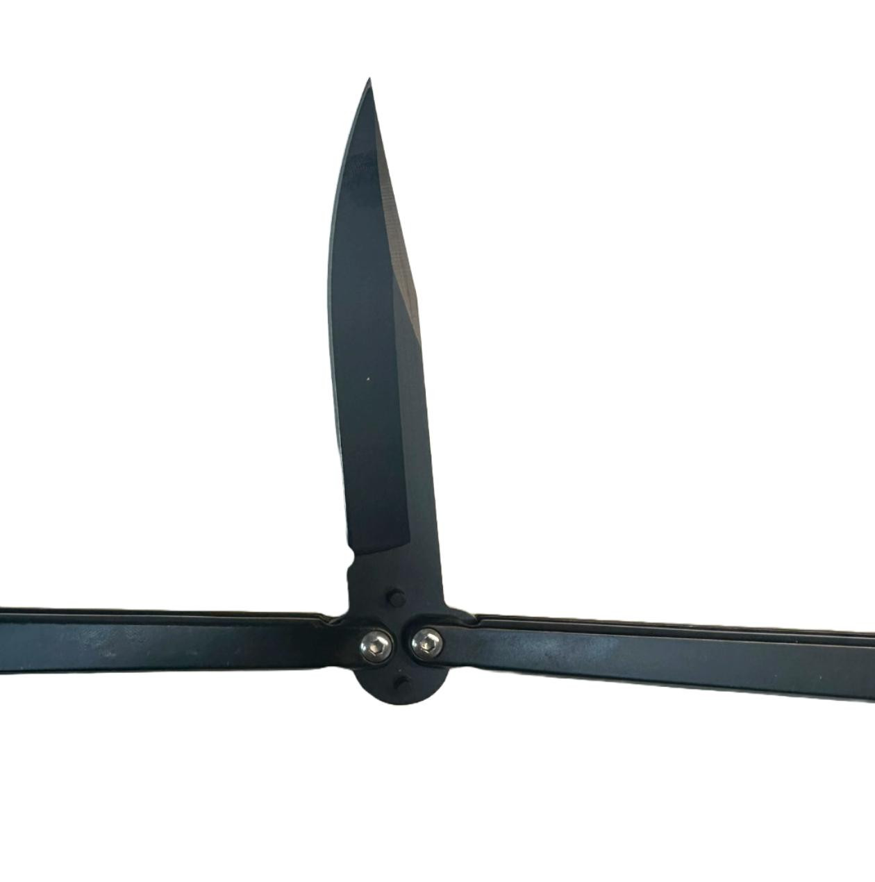 MCS TACTICAL BUTTERFLY KNIFE - BLACK 