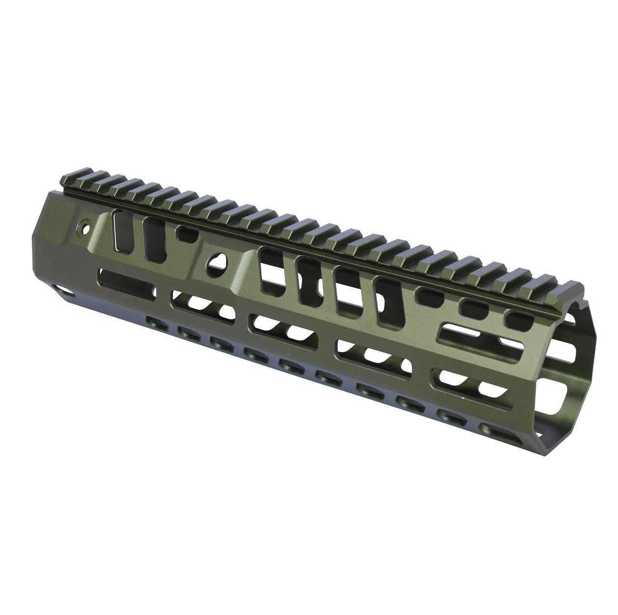MCS AR-15 “Socom Series” 9″ Suppressor Compatible Handguard - Anodized Green 