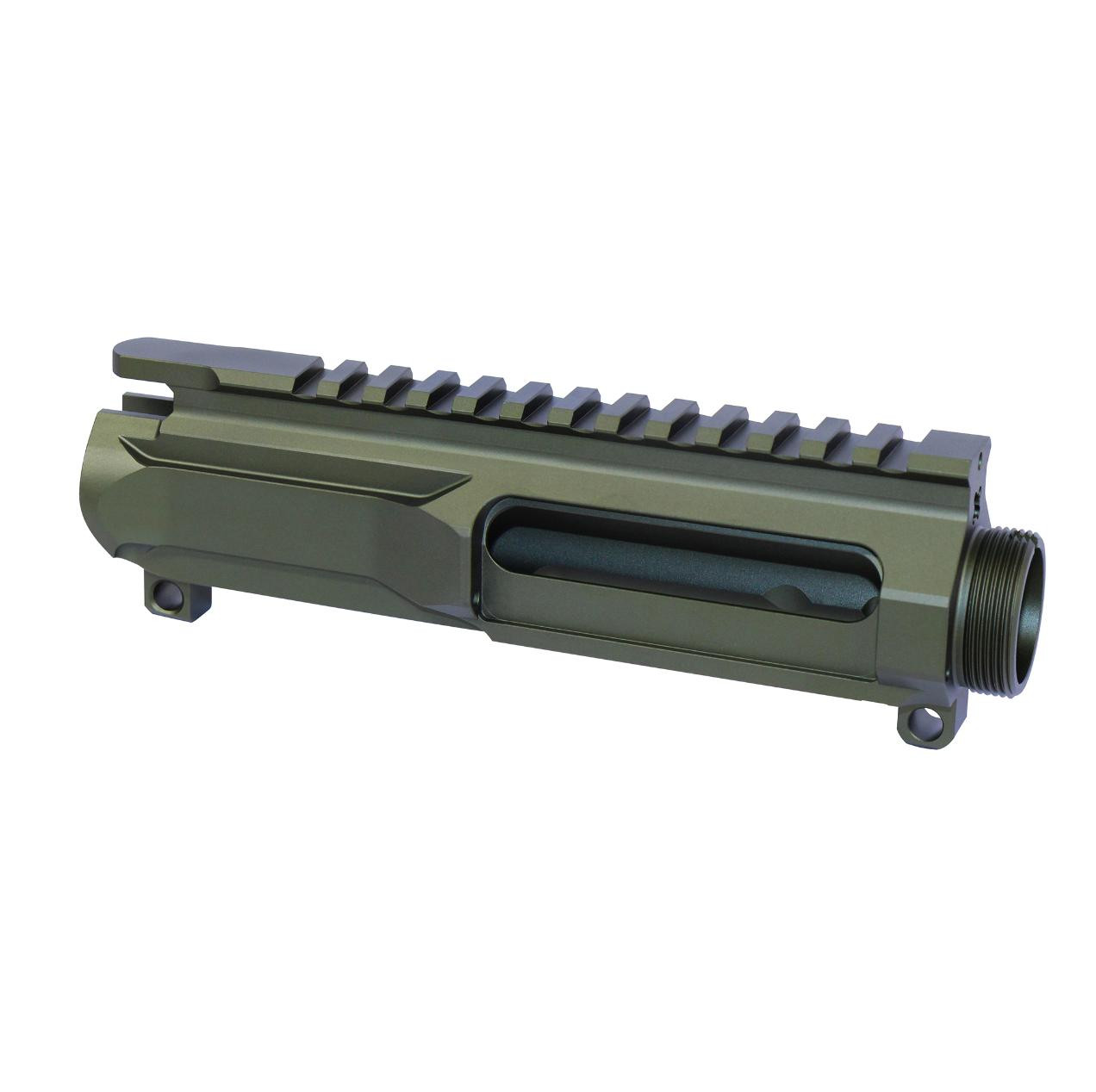 MCS AR-15 5.56 “Slabside” Stripped Billet Upper Receiver - Anodized Green 