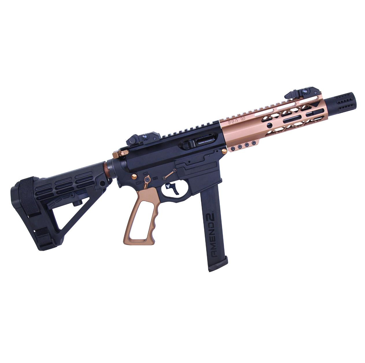 MCS AR-15 Skeletonized Ultralight Aluminum Pistol Grip - Gen 2 - Anodized Bronze 