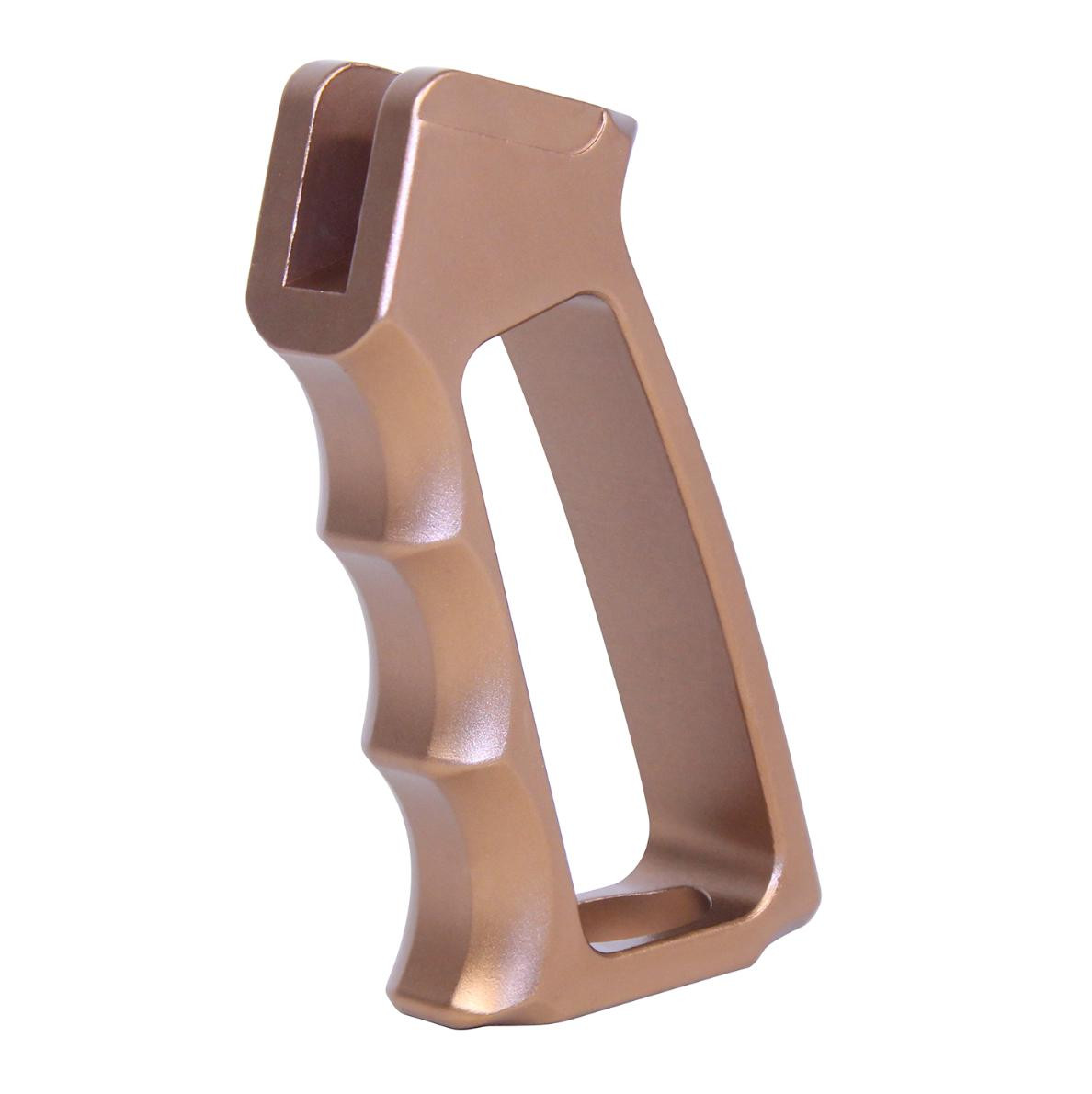 MCS AR-15 Skeletonized Ultralight Aluminum Pistol Grip - Gen 2 - Anodized Bronze 