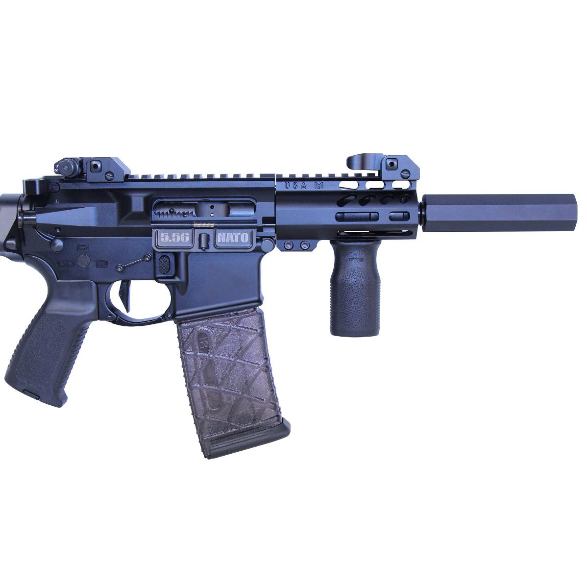 MCS AR-15 4.5” Octagonal Fake Suppressor - Anodized Black 