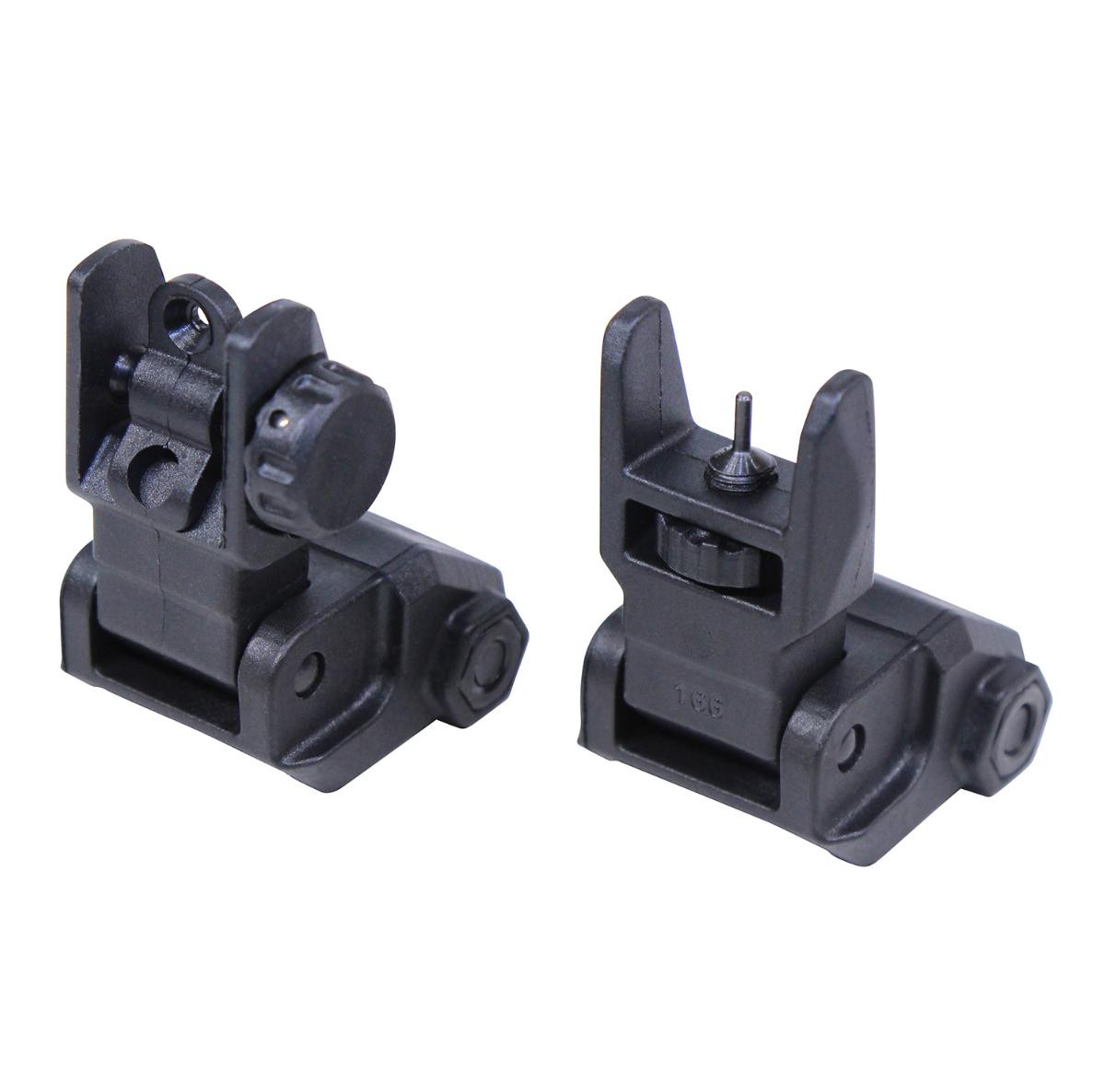 MCS AR-15 ‘PQS’ Polymer Quick Sights - Black 