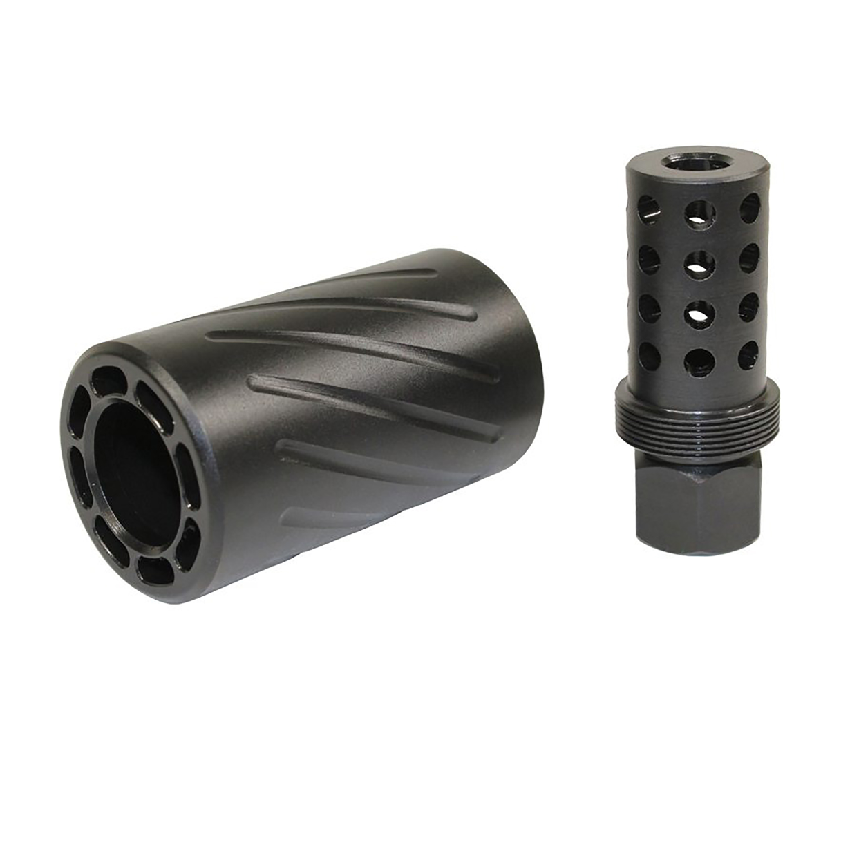 MCS AR-15 Spit Fire Muzzle Comp With Qd Blast Shield - Black