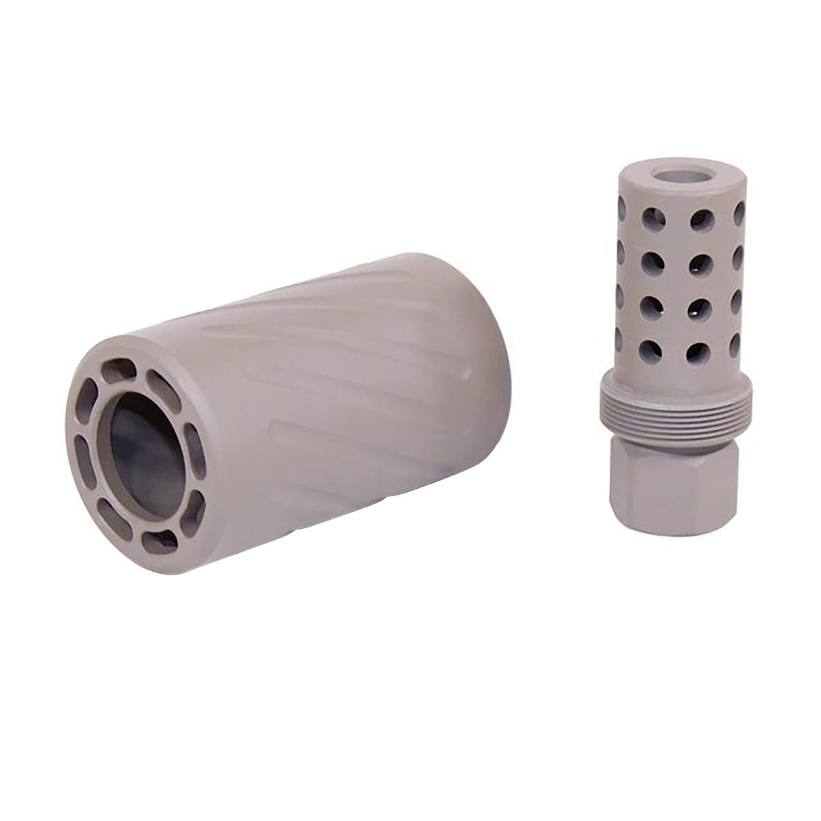 Buy FDE Spit Fire 300 Blackout Muzzle Comp With Blast Shield | MCS