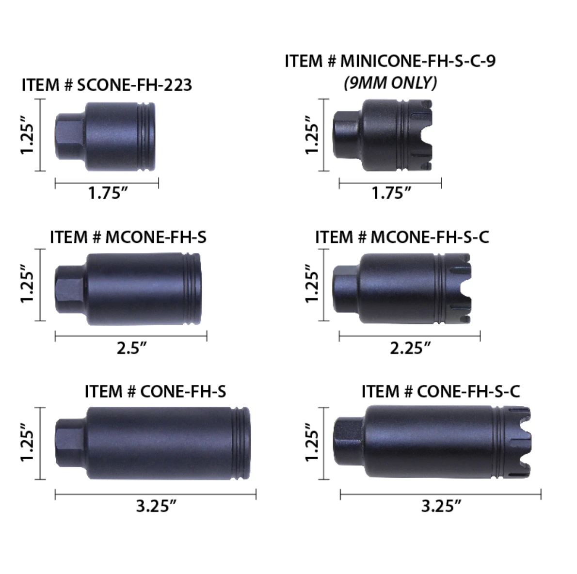 MCS AR-15 Micro ‘Trident’ Flash Can With Glass Breaker - Flat Dark Earth