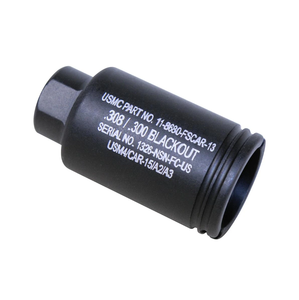 MCS AR-10 / LR-308 Micro Slim Flash Can .308 Cal - Laser Engraved 