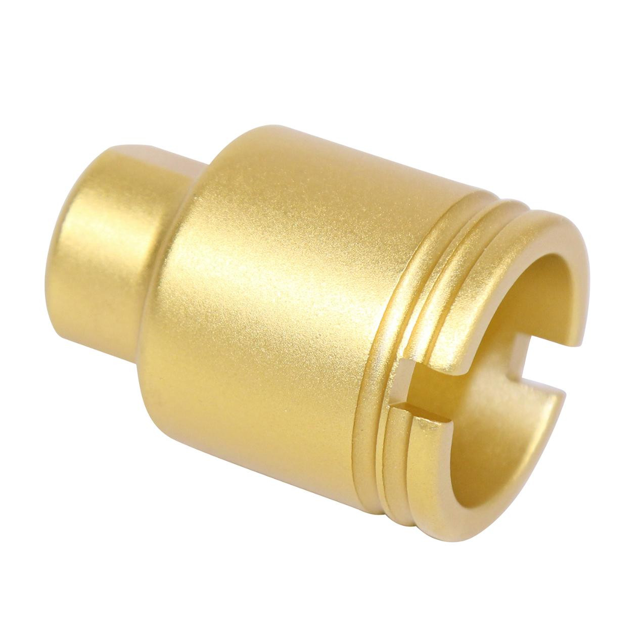 MCS AR-15 Stubby Slim Compact Flash Can - Anodized Gold 