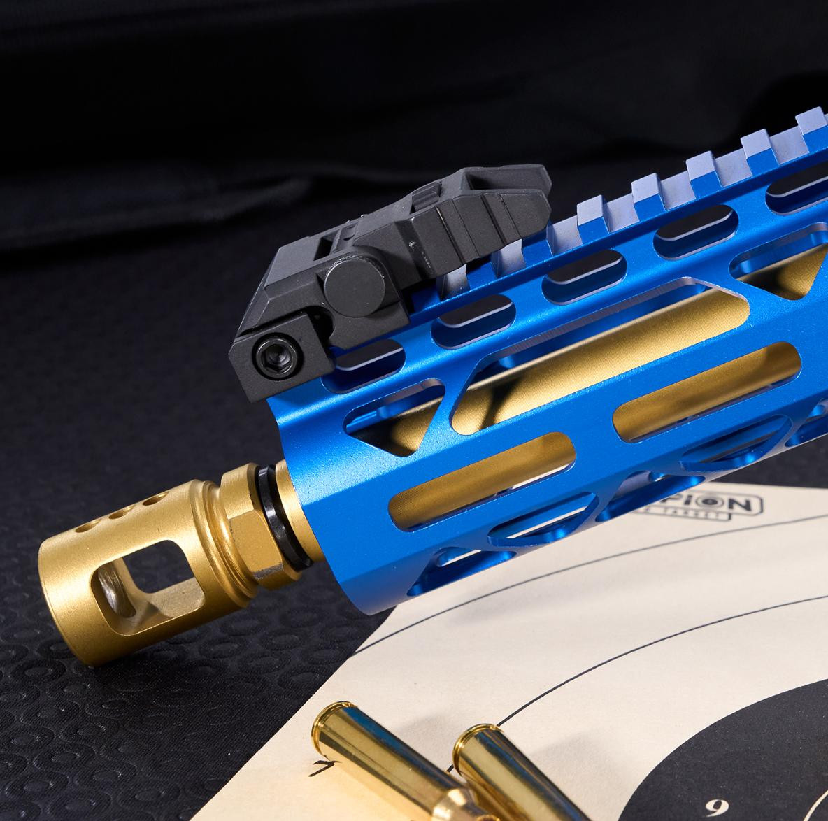 MCS AR-15 Micro Comp Steel Compensator - Gold 