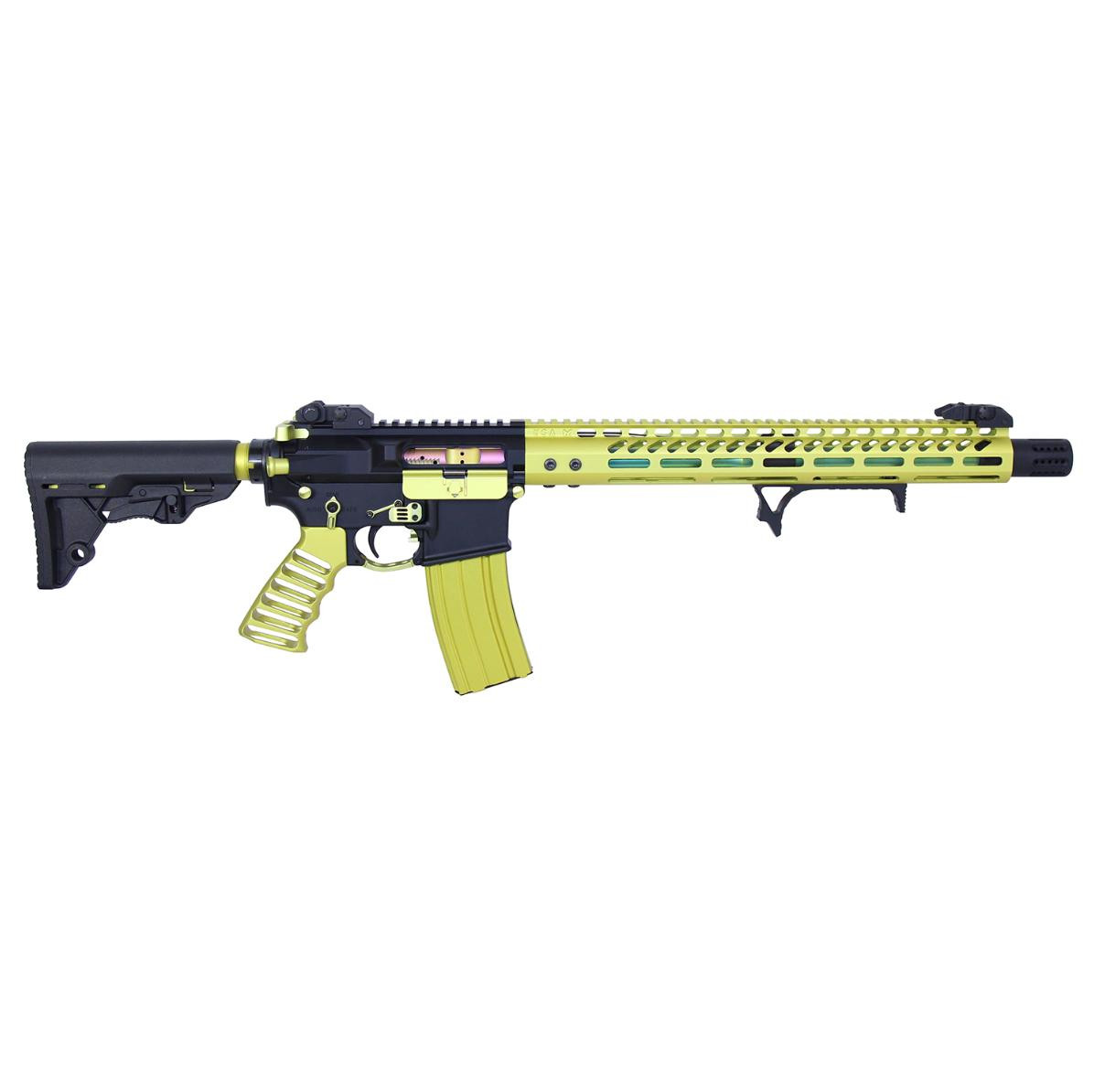 MCS AR-15 Skeletonized Ultralight Angled Grip For M-LOK - Anodized 