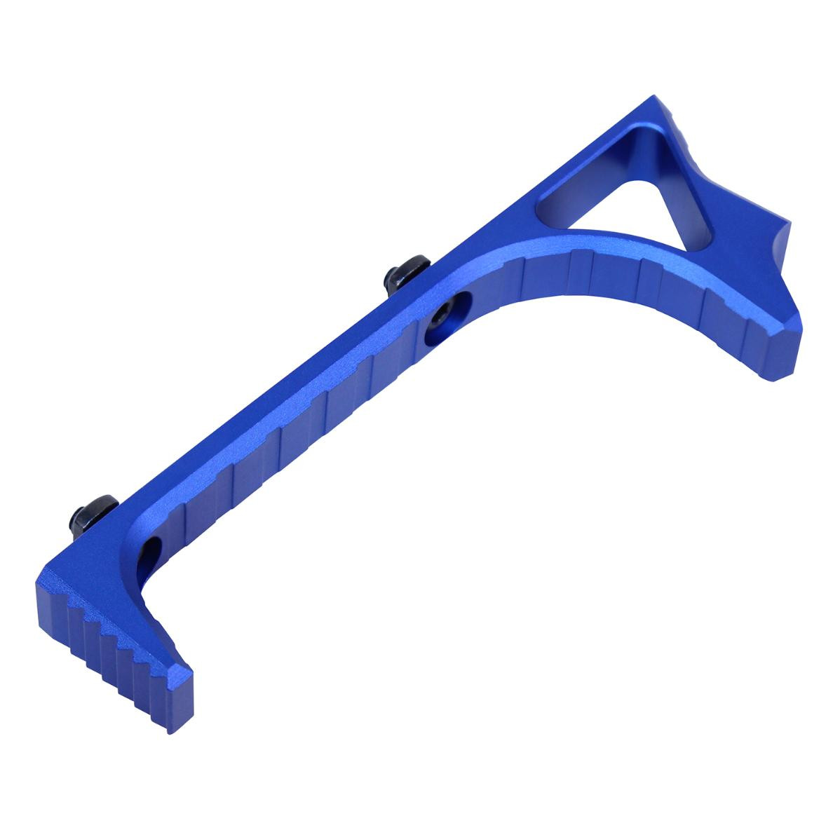 MCS AR-15 Skeletonized Ultralight Angled Grip For M-LOK - Anodized Blue 